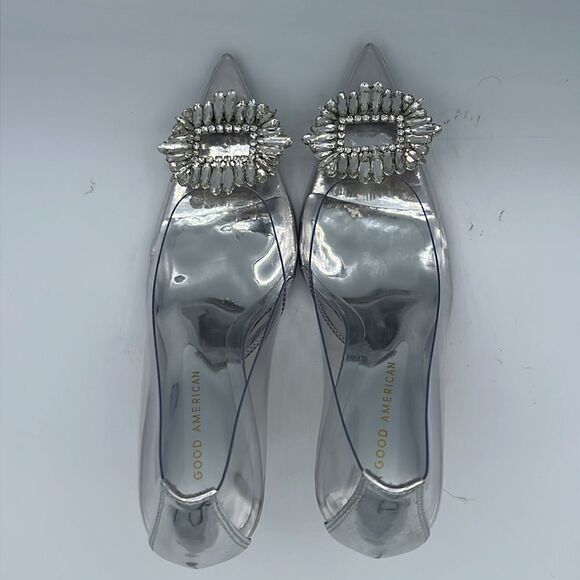 NIB CINDER-F*CKING-RELLA PUMP Clear Embellished Pumps Size 9.5 - Picture 6 of 16